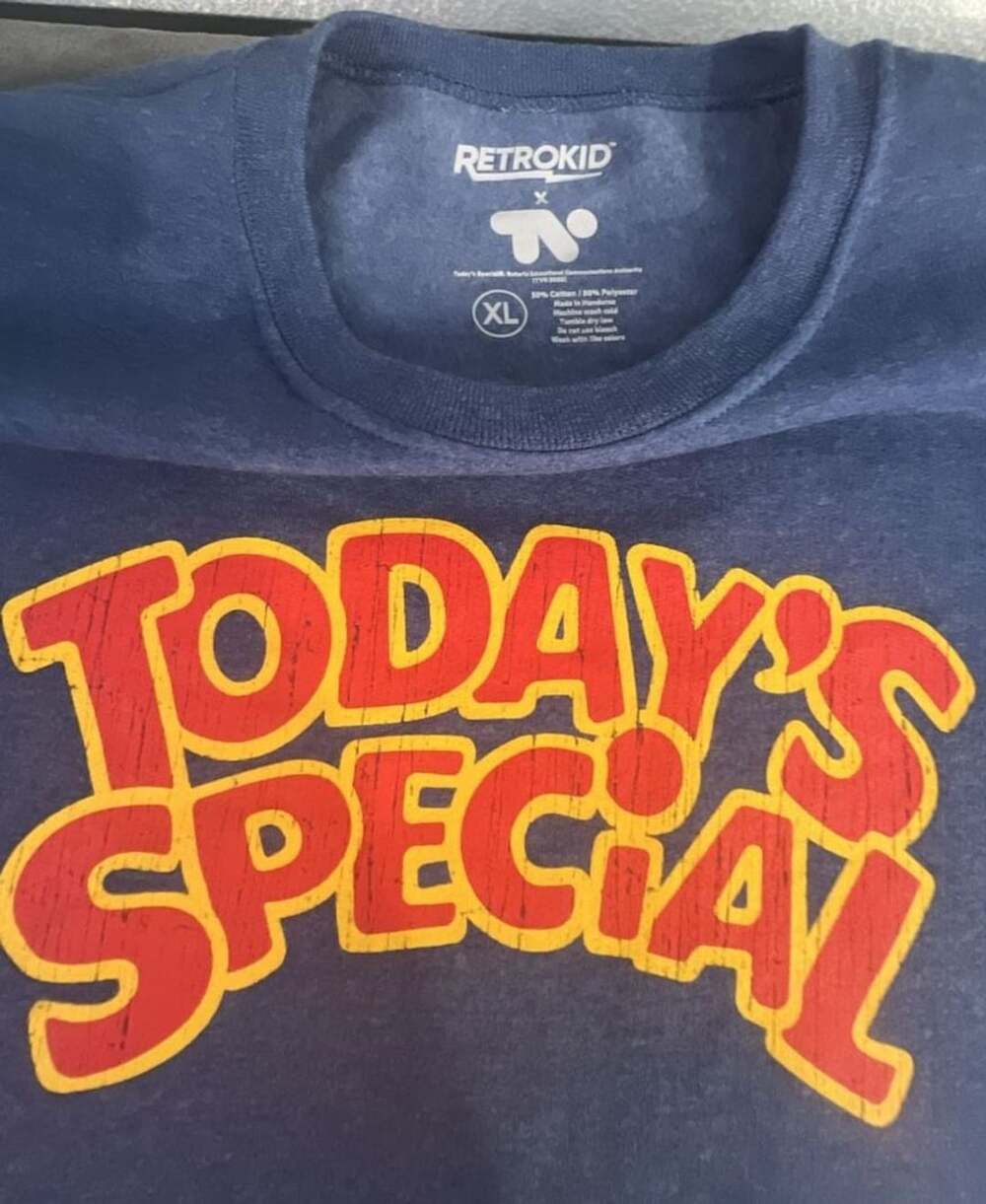 Retrokid Today'S Special Sweatshirt Size XL Blue Cotton Blend